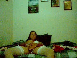 Me in white playing with dildos