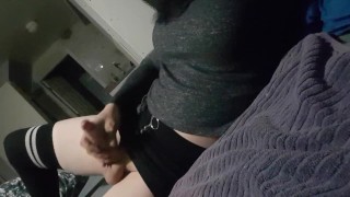 Sexy CD strokes big cock to sissygasm (vanessa kells) Teaser