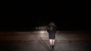 Female Masker ready for Halloween Compilation + bonus walking on edge of bridge in high heels!