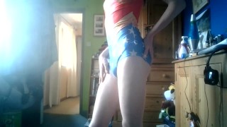 Showing myself off as WonderWoman