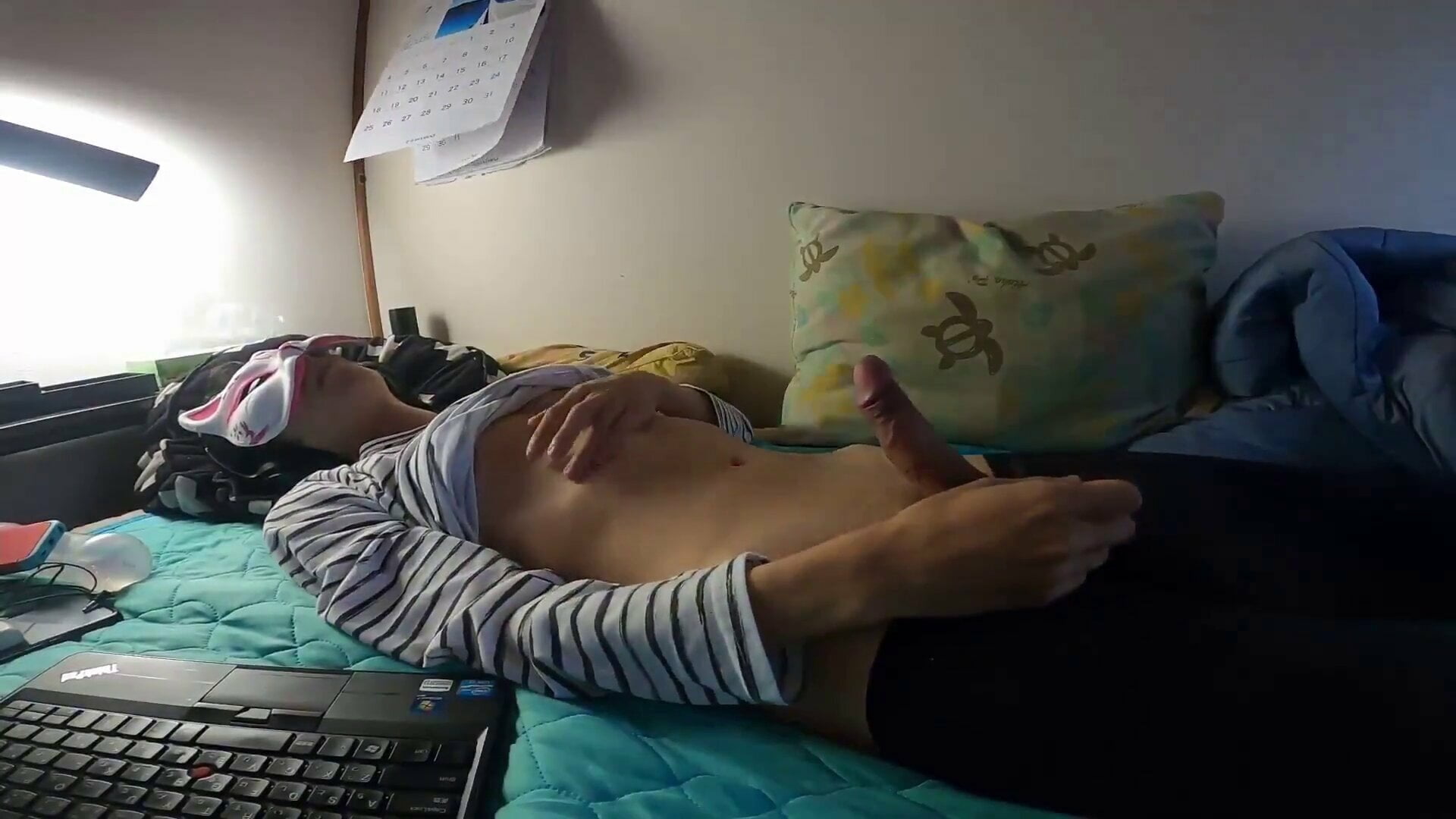 Vibrator torturing while jerking No188-20210805