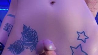 I love a leaky load from a trans cock